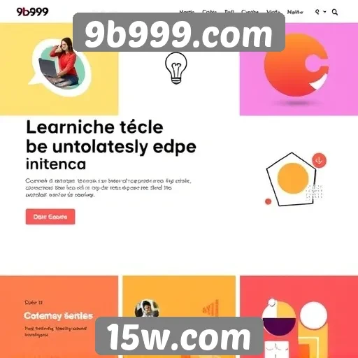 Tendências de design no site 9b999.com
